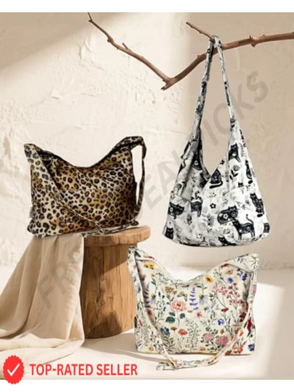 Large Corduroy Hobo Bags for Women - Slouchy Shoulder Crossbody Tote with